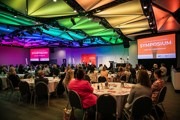 Crowd photo of the Australian Women's Leadership Symposium